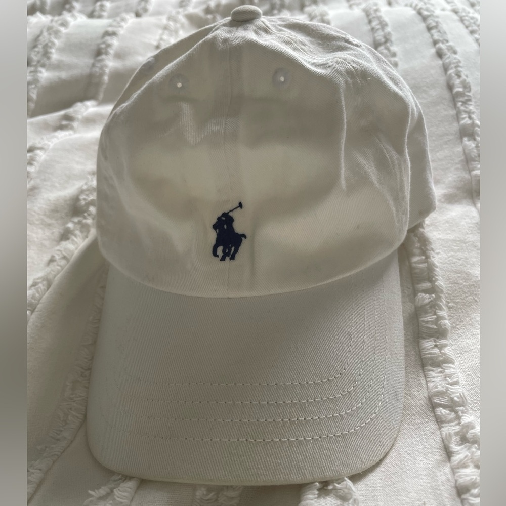 Polo Ralph Lauren White Chino Cap